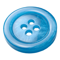 Close up of a Vibrant Blue Four Hole Sewing Button on, Apparel, Fashion, Crafting, and Macro Photography Transparent Background png