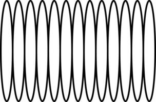 Abstract black and white pattern of interconnected ellipses forming a repeating wave vector