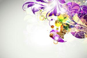 unique colorful trend flower creative background vector