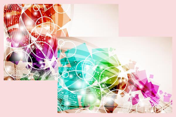 unique geometric creative colorful background