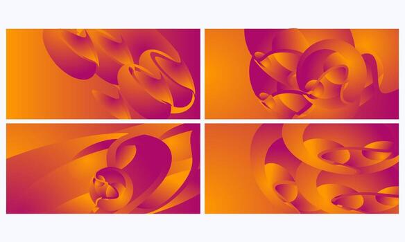 conjunto de resumen antecedentes en el formar de flores vector