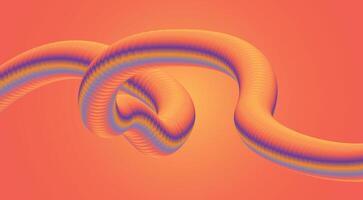 Blend Fluid Flowing 3D Abstract Background Orange Colorful Gradient Design Illustration vector