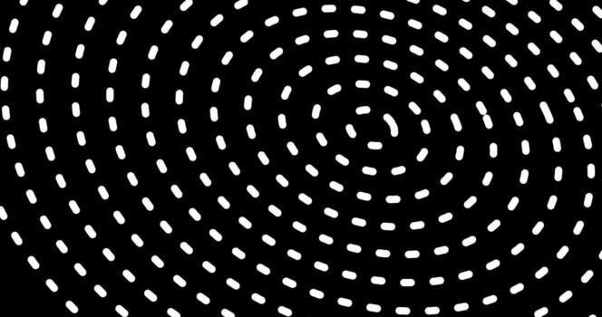 White dots circles on a black background Seamless pattern vector