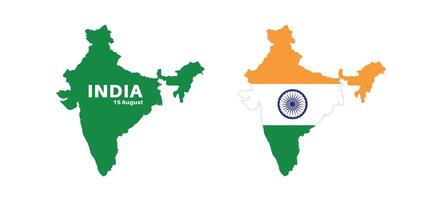 Set of isolated india maps. india flag overlaid with flag proportions. Maps and traveling around the world vector