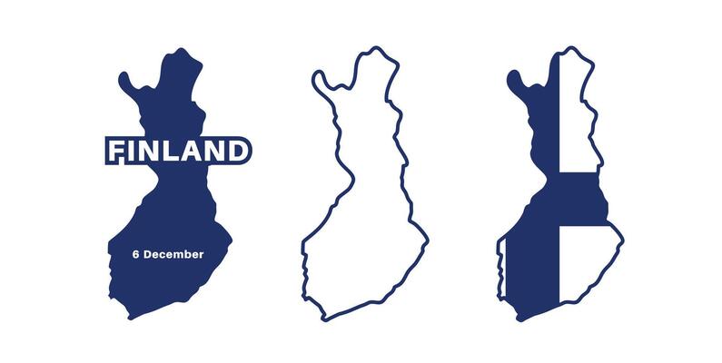Set of isolated finland maps. finland flag overlaid with flag proportions. Maps and traveling around the world