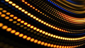 3d Animation of Beautiful Glowing Color Striped Background with Runing Dots. Abstract Colorful Motion Graphics Design Concept. video