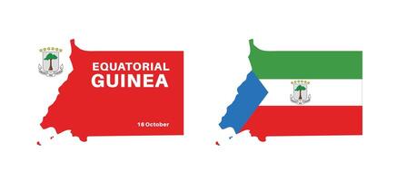 Set of isolated equatorial guinea maps. equatorial guinea flag overlaid with flag proportions. Maps and traveling around the world vector