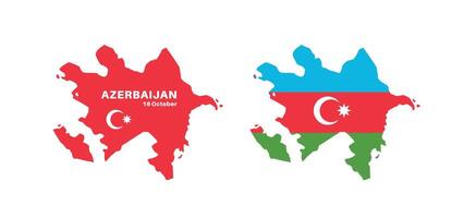 Set of isolated azerbaijan maps. azerbaijan flag overlaid with flag proportions. Maps and traveling around the world vector
