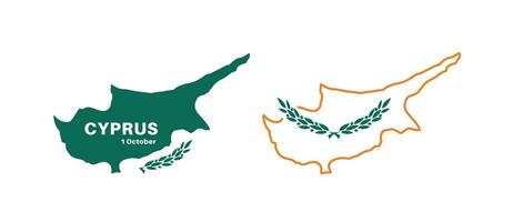 Set of isolated cyprus maps. cyprus flag overlaid with flag proportions. Maps and traveling around the world vector