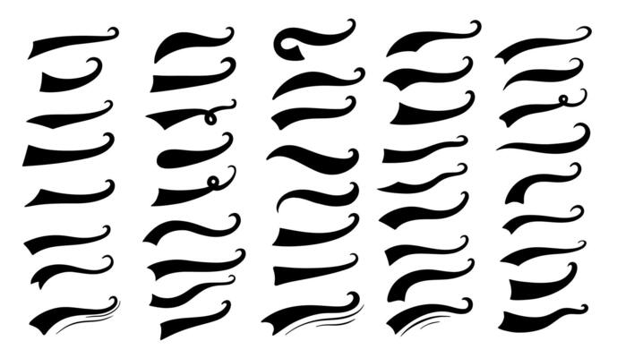Vintage baseball text with swoosh and underline for sport design. Swash tail font and typography with retro line ornament or brush shape.