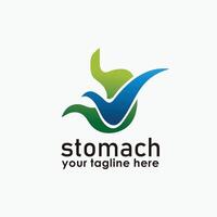 stomach check logo design template, health clinic icon design , people logos vector