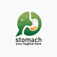 stomach consult logo design template, medical logos, people health icon design vector