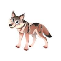 Cartoon fox character illustration vector