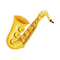 Golden Alto Saxophone vector