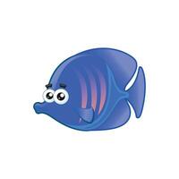 Big-Eyed Blue Tang Fish vector