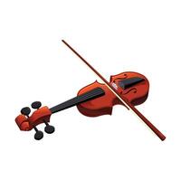 Classical Violin and Bow vector