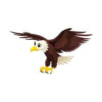 Regal Bald Eagle Soaring. vector