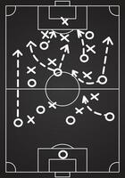 Soccer Field Illustration blackboard Concept vector