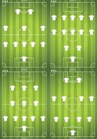 Soccer football with strategy game player vector