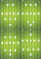 Soccer strategy with beautiful concept game player vector