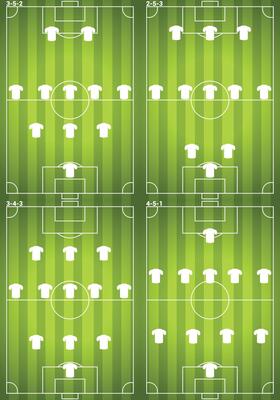 Soccer strategy with beautiful concept game player