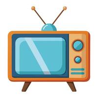 Classic Retro TV Set Illustrations vector