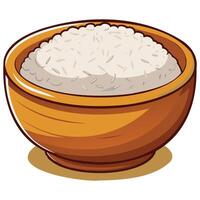 Delicious Rice Bowl Graphics vector