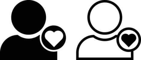 User with heart icon set. Management Business Team Leader Sign. Teamwork concept. Customer icon. Love symbol. Health care management. . Wedding Happy business icon set vector