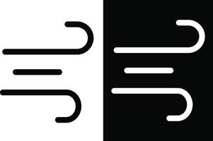 Air Current Icon Set. wind motion symbol. deaign in modern style. weather icon set. vector