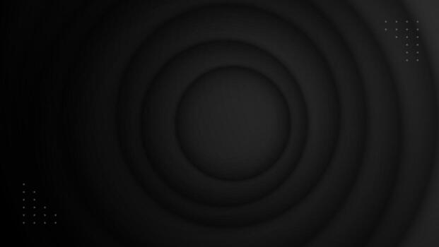 black abstract background with concentric circles vector
