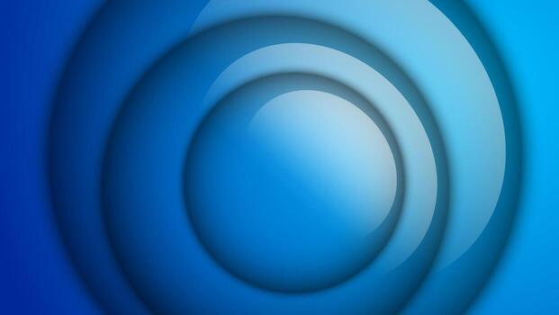 blue circles abstract background with light vector