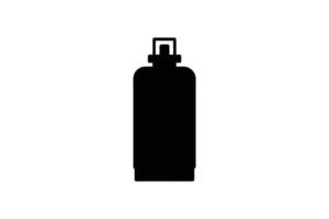 Silhouette of a Perfume Bottle Minimalist Design for Beauty Fragrance and Personal Care Product Representation Perfect for Icons and Graphic Elements vector