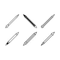 Marker Arrow Icon - and Linocut Silhouette Design vector
