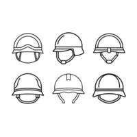 Military Helmet Icon vector