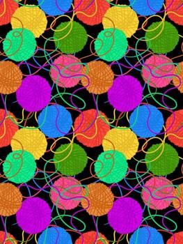 dynamic artistic background with tangles of threads and tangled lines is ideal for needlework and textile works art poster vector