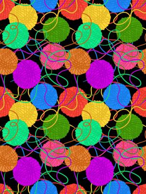 dynamic artistic background with tangles of threads and tangled lines is ideal for needlework and textile works art poster