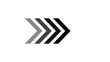 Glowing Swiping Arrow and Symbol in Neon Animation on Black Background video