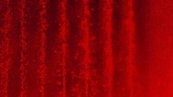 Waterfall Lights Night Illumination. Red, white cascading water feature nighttime display, aesthetic ambiance. video