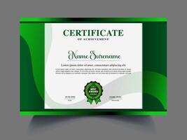 great certificate design item vector