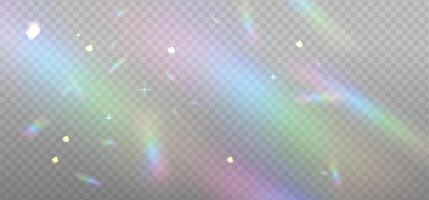 Rainbow blurred bokeh overlay template for spring, summer glowing effect. Happy holidays day shimmer backdrop. illustration on light background. vector