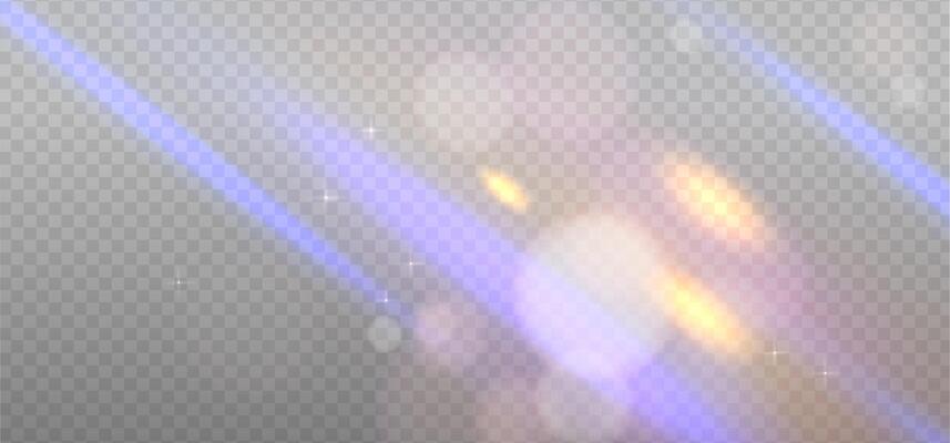 Transparent reflection light prism effect with white sparks on light background. Hologram glass dispersion, crystal flare leak shadow overlay. eps10 illustration
