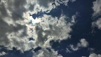 Sky with cumuli-form clouds in motion video
