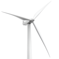 Wind Turbine Generating Clean Energy, Isolated on a Transparent Image png