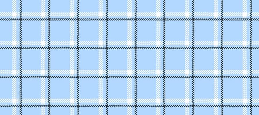 Seamless windowpane pattern. Checkered tartan plaid repeating background. Tattersall flannel texture print for textile or fabric. Blue, grey, white check wallpaper. Vichy gingham backdrop