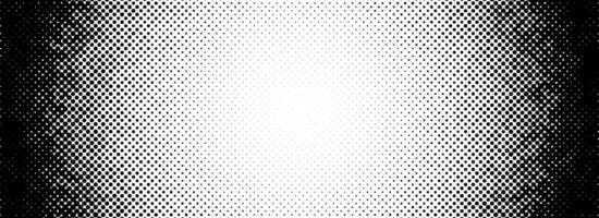 Grunge halftone radial gradient texture. Black pixel distress circle backdrop. Weathered grit noisy background. Damaged glitched round print overlay. Fading vignette gritty sandy wallpaper. vector