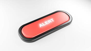 Fist Smashes Giant Red ALERT Button with Force, Hand Pressing Red Button video