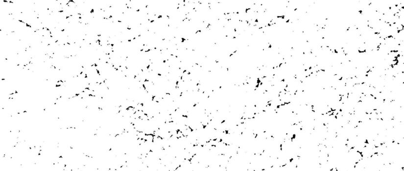 Black gritty grunge texture. Grainy rugged overlay background. Distressed noise surface with dust, particles and specks. Rough speckled texture backdrop of concrete, cement, gravel vector