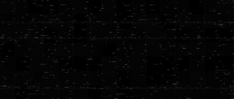 Static noise texture. Lost or bad TV signal concept. Random rippled tape background. Glitch vhs pixel noise wallpaper. Image distortion distressed backdrop effect. Black crt tv screen vector