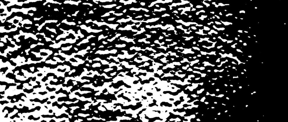 Grunge rough grain gradient background. Black gritty gravel texture. Distress noise surface with dust, sand, particles, specks, speckles. Shabby dirty granule backdrop. Wall or ceiling overlay