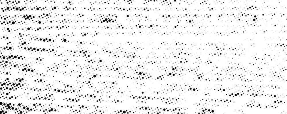 Halftone grungy wood texture. Grunge grit bark background. Black dotted wooden wallpaper. Retro comic pixelated backdrop. Dirty grain spots, stains, dots textured overlay.